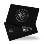 Carte de visite sans contact NFC Vkard Métal Argent