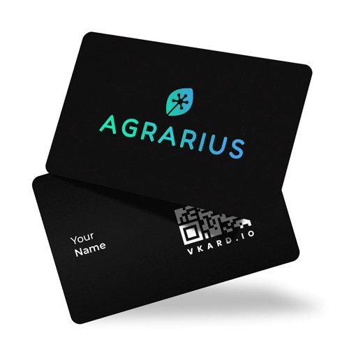 Carte de visite NFC Vkard PVC Noir Carte de visite NFC Vkard PVC Noir